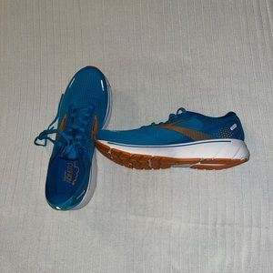 Womans Brooks Running | Ghost 14 – Running Shoes – Vivid Blue/Orange/White
